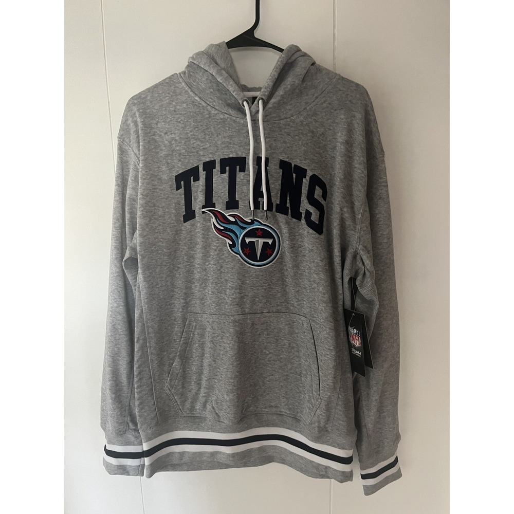 Tennessee Titans NFL Men's Gray Hooded Sweatshirt Pullover Size Medium NWT